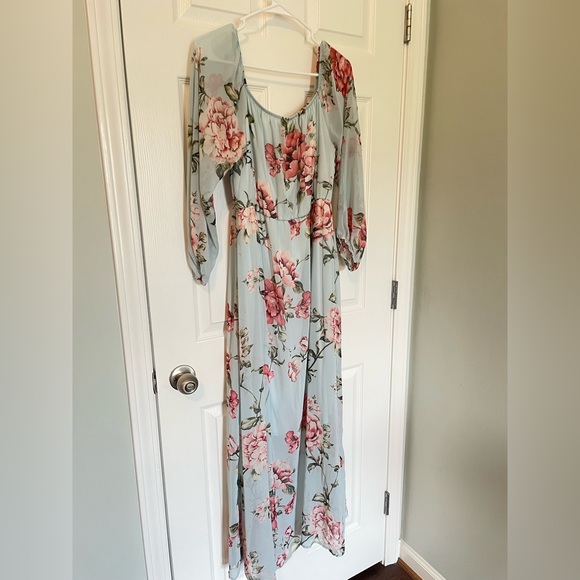 PinkBlush Maternity maxi dress size L - Picture 2 of 5